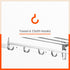 Dorado Square Stainless Steel Towel Rack / Holder / Stand For Home (Medium - 18 inches)